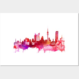 Kuwait City Skyline Posters and Art